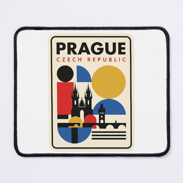 Item preview, Prague Czech Republic Geometric Landmark Cityscape designed and sold by k3rstman1.
