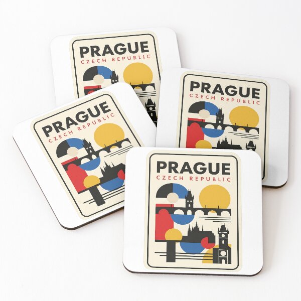 Item preview, Prague Czech Republic Bauhaus Style Travel Landmark designed and sold by k3rstman1.