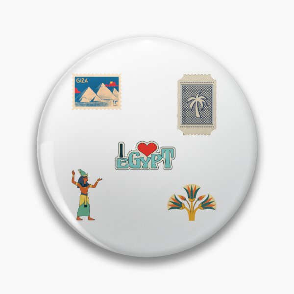 Item preview, Vintage Egypt Travel Sticker Sheet - Pyramids & Pharaonic Art designed and sold by UniqueVibesArt.