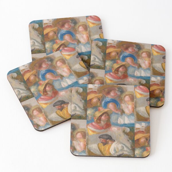 Item preview, Seaside Figures with Sailboats Study designed and sold by artofuniverse.