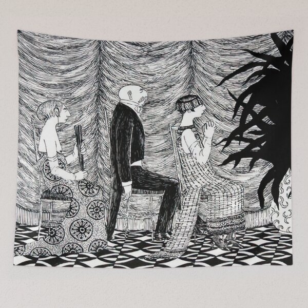 Item preview, - New Upload  - Edward Gorey - (61) - Whimsical Darkness – Gothic Illustration in the Style of Edward Gorey designed and sold by Romero Britto.