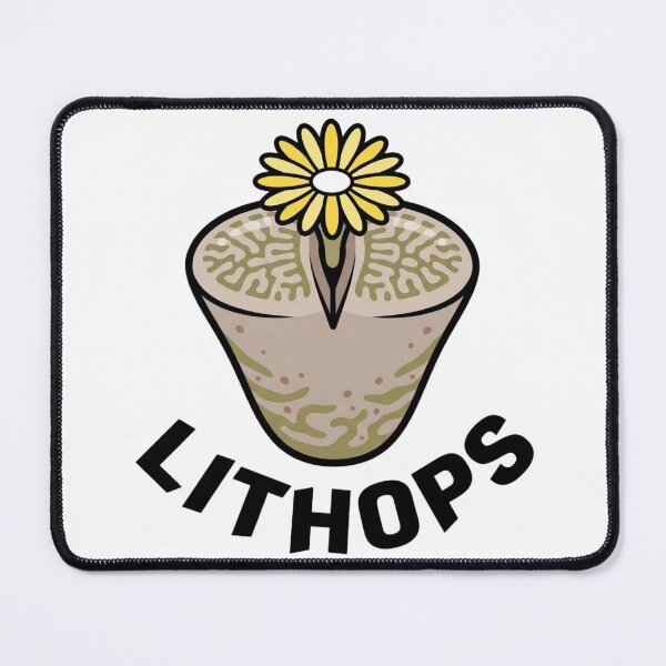 Item preview, Minimalist Lithops Gesinae Pop Art Botanical Graphic designed and sold by GreenDivisionJP.