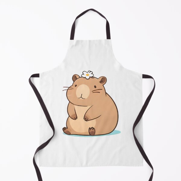 Item preview, Daisy Capybara — Gentle Spring Kawaii Sticker designed and sold by tommysworks.