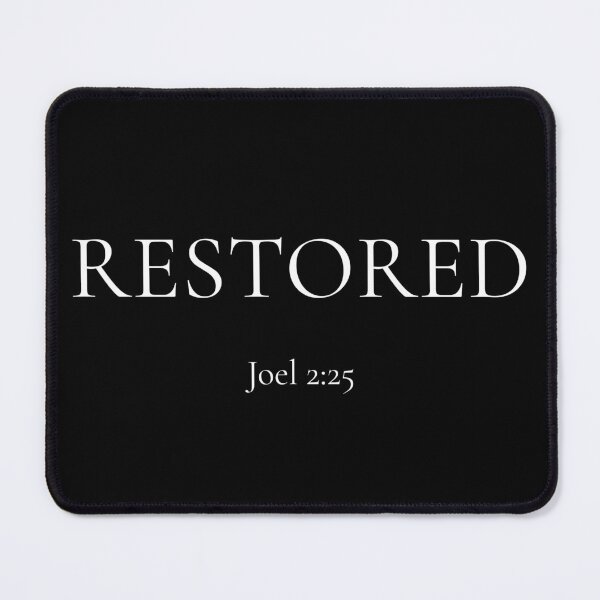 Item preview, Restored | Joel 2:25 | Minimalist Christian Bible Verse Typography by All43 designed and sold by All43.