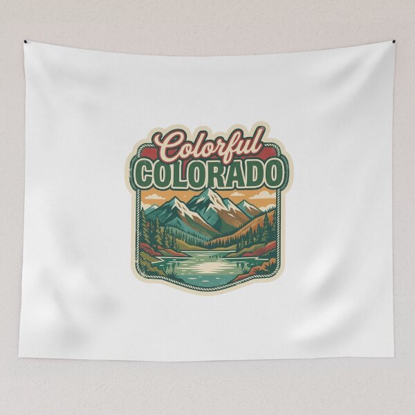 Item preview, Colorado Rocky Mountains Vintage Hiking designed and sold by Paper Drip.