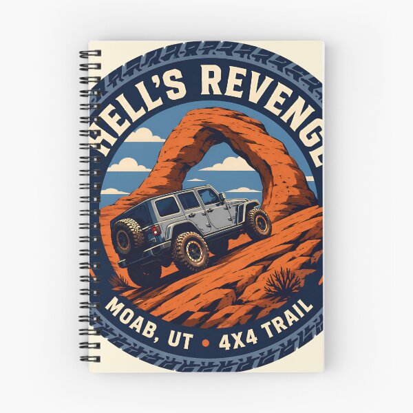 Item preview, Moab Hells Revenge 4x4 Off-Road Trail Badge designed and sold by Imaginationbeyond.