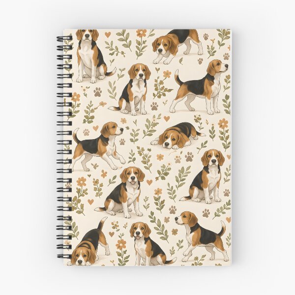 Item preview, Beagle Garden Friends Seamless Pattern designed and sold by blankTeeShirt.