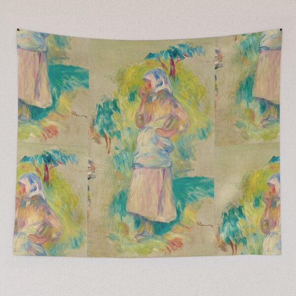 Item preview, Peasant Woman in Sunlit Garden designed and sold by artofuniverse.
