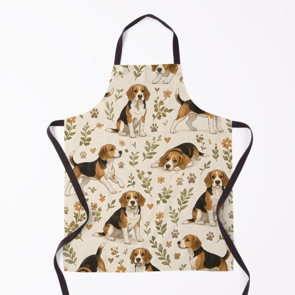 Item preview, Beagle Garden Friends Seamless Pattern designed and sold by blankTeeShirt.