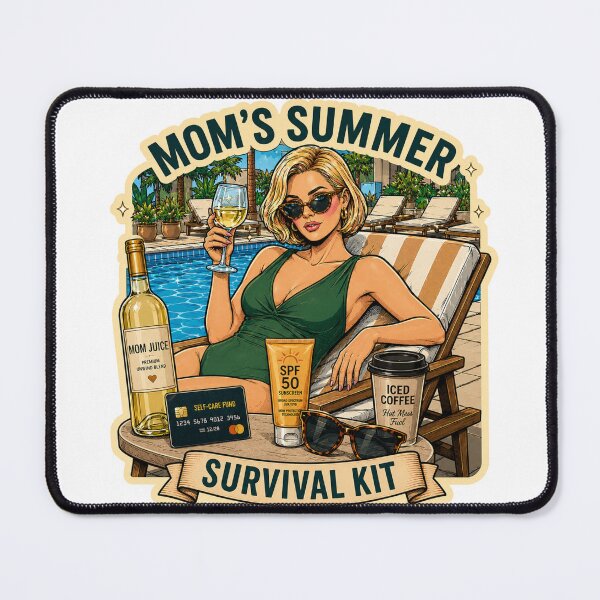 Item preview, Mom's Summer Survival Kit – Funny Mom Pool Day Design designed and sold by DailyStruggleCo.
