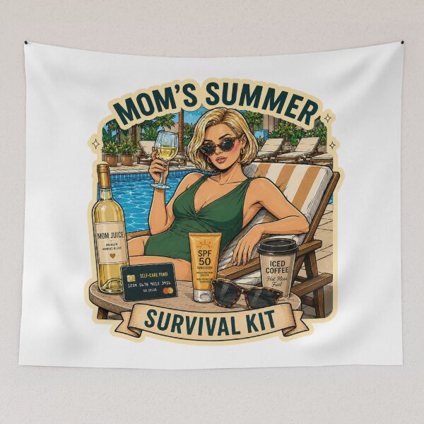 Item preview, Mom's Summer Survival Kit – Funny Mom Pool Day Design designed and sold by DailyStruggleCo.