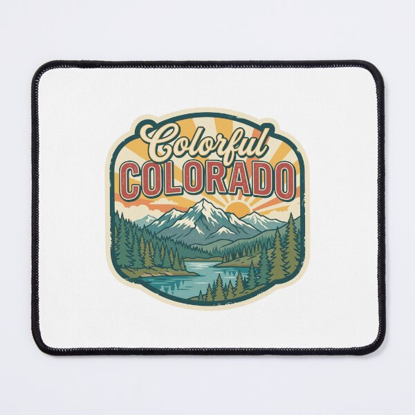 Item preview, Colorful Colorado Retro Sunburst Nature Graphic designed and sold by Paper Drip.