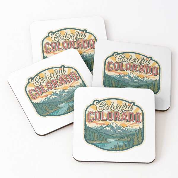 Item preview, Colorful Colorado Retro Sunburst Nature Graphic designed and sold by Paper Drip.