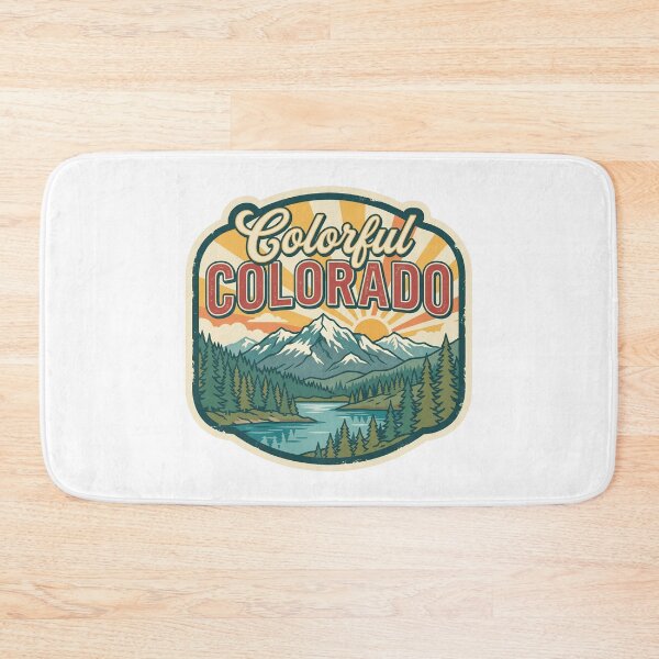 Item preview, Colorful Colorado Retro Sunburst Nature Graphic designed and sold by Paper Drip.
