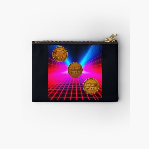 Item preview, ❇️ INSERT COIN TO CONTINUE COLLECTION ❇️ - Arcade Token – Neon Grid Edition designed and sold by WheelieGdArt.