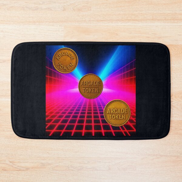 Item preview, ❇️ INSERT COIN TO CONTINUE COLLECTION ❇️ - Arcade Token – Neon Grid Edition designed and sold by WheelieGdArt.