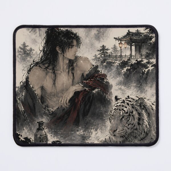 Item preview, Warm Spring White Tiger designed and sold by ManJiangHong.