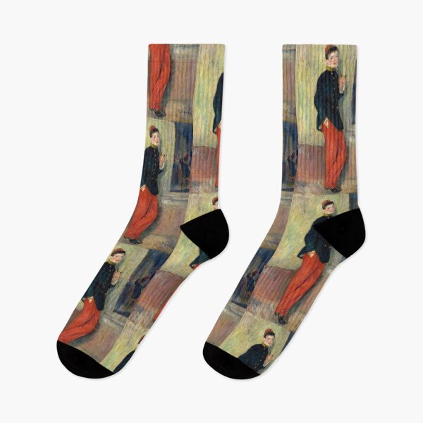 Item preview, Young Soldier with Pipe in Red Trousers designed and sold by artofuniverse.