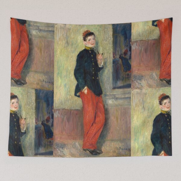 Item preview, Young Soldier with Pipe in Red Trousers designed and sold by artofuniverse.