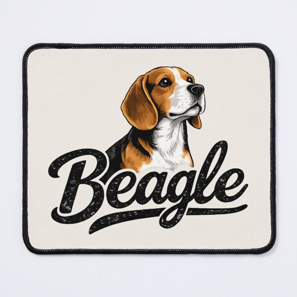 Item preview, Proud Beagle Vintage Script Illustration designed and sold by blankTeeShirt.