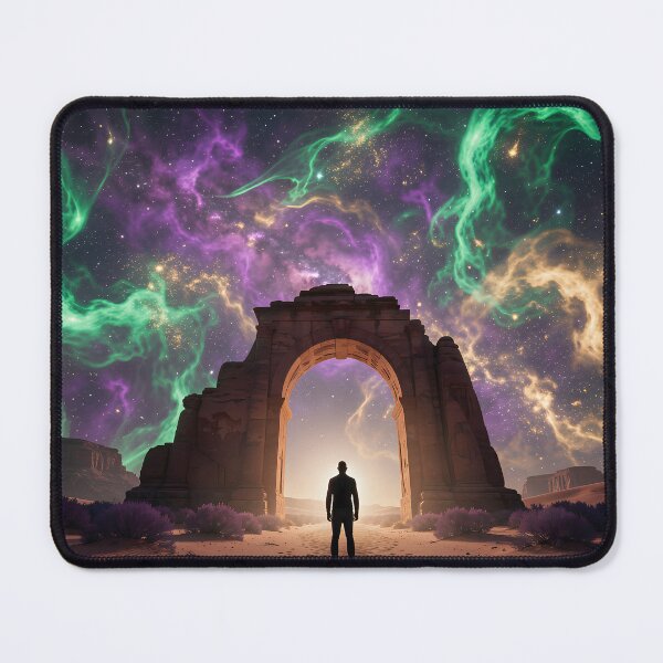 Item preview, Observer at the Gate of the Stars: Mystical play of light in the desert designed and sold by VoidVeilStudio.