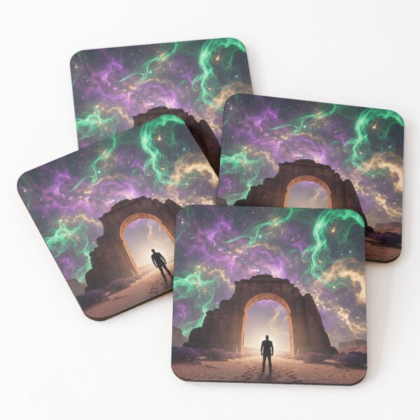 Item preview, Observer at the Gate of the Stars: Mystical play of light in the desert designed and sold by VoidVeilStudio.