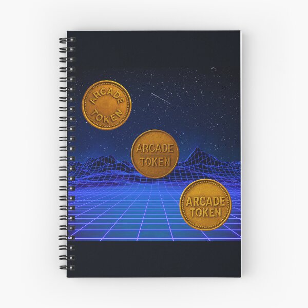 Item preview, ❇️ INSERT COIN TO CONTINUE COLLECTION ❇️ - Arcade Token – Neon Grid Edition v4 designed and sold by WheelieGdArt.
