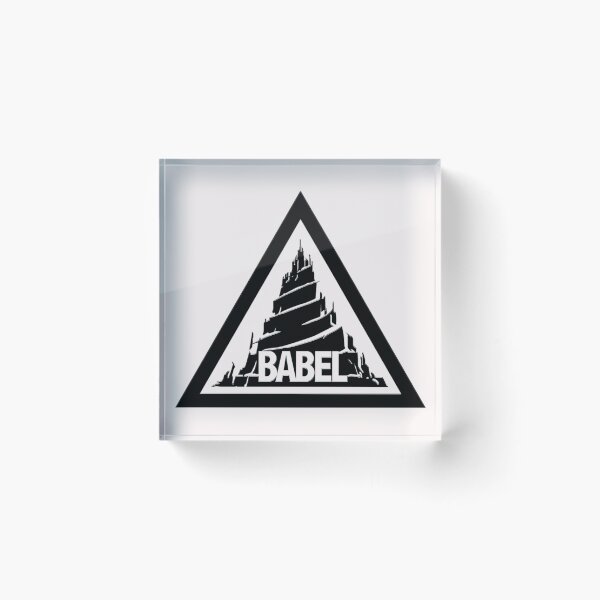 Item preview, Arknights Babel Emblem Black designed and sold by SkyPouikPouik.