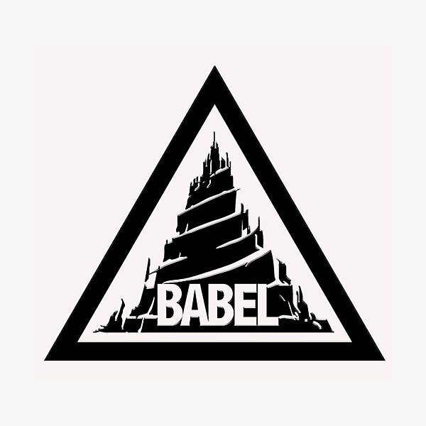 Item preview, Arknights Babel Emblem Black designed and sold by SkyPouikPouik.