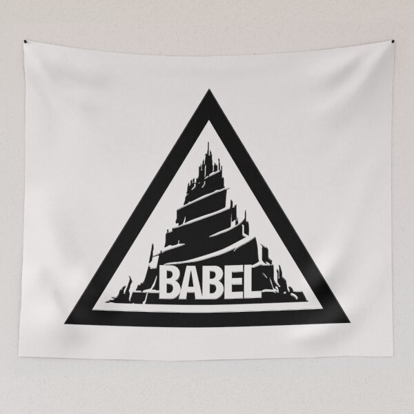 Item preview, Arknights Babel Emblem Black designed and sold by SkyPouikPouik.