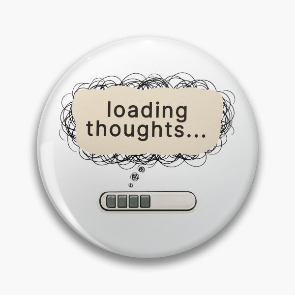 Item preview, Loading Thoughts Overthinker Cloud designed and sold by ChernotytskaArt.