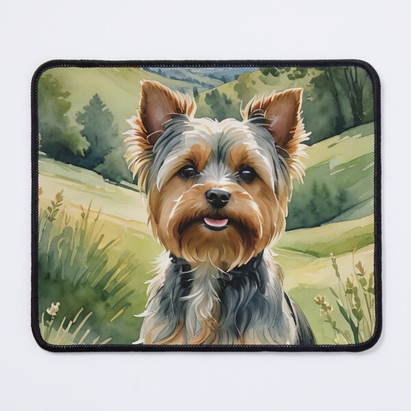 Item preview, Yorkshire Terrier Watercolor Dog Art designed and sold by MaverlyShop.