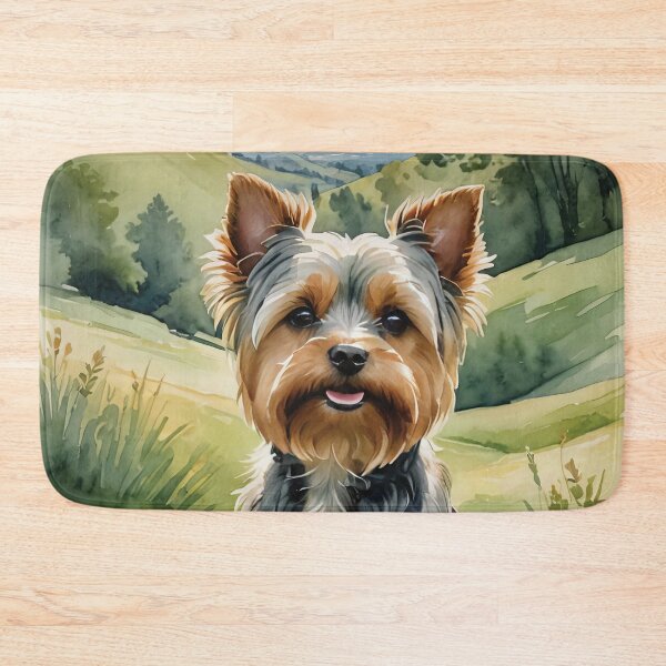 Item preview, Yorkshire Terrier Watercolor Dog Art designed and sold by MaverlyShop.