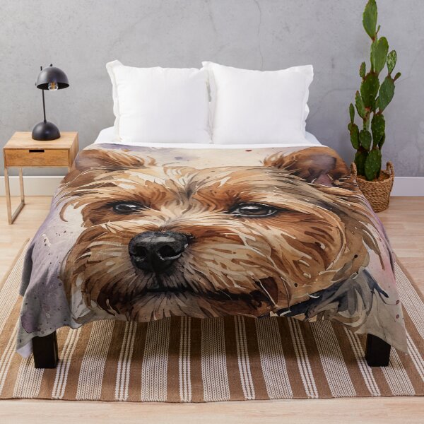 Item preview, Yorkshire Terrier Watercolor Dog Art designed and sold by MaverlyShop.