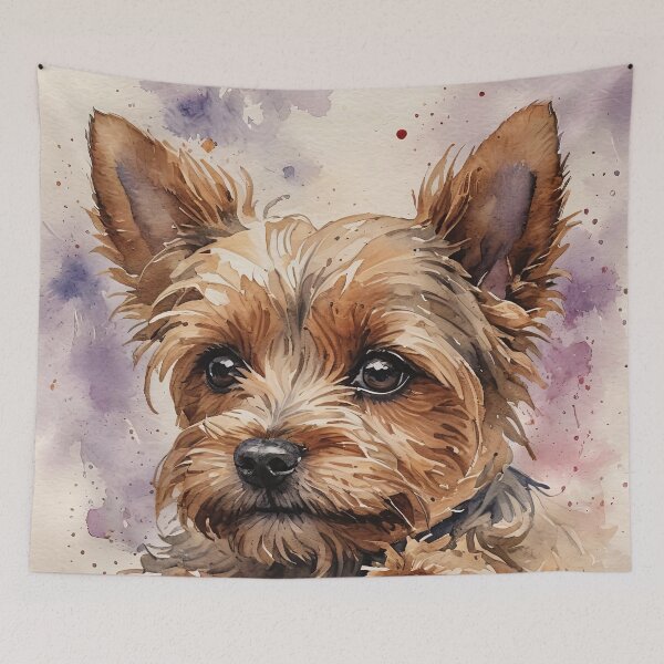 Item preview, Yorkshire Terrier Watercolor Dog Art designed and sold by MaverlyShop.