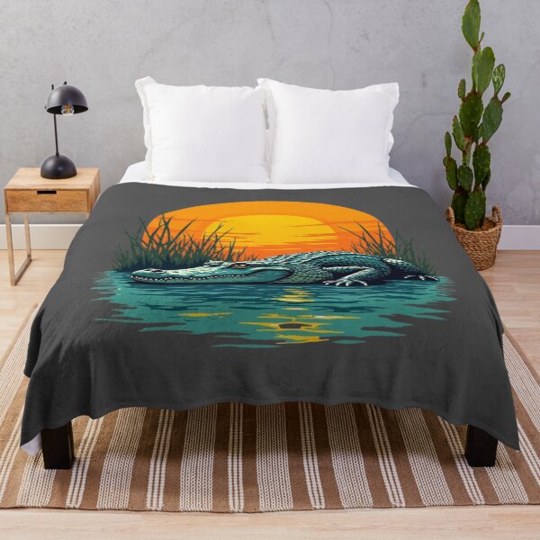 Item preview, Iconic Florida alligator resting in Everglades water designed and sold by piketo.