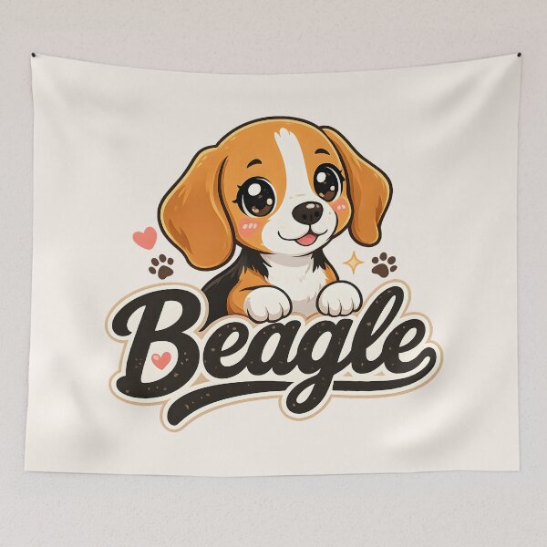 Item preview, Cute Beagle Puppy Cartoon – Adorable Dog Lover Design designed and sold by blankTeeShirt.