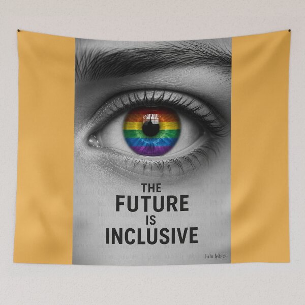 Item preview, The Future Is Inclusive – Rainbow Vision edition designed and sold by LuluLeb.