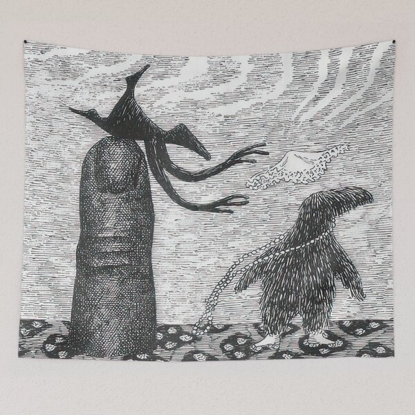 Item preview, - New Upload  - Edward Gorey - (73) - Whimsical Darkness – Gothic Illustration in the Style of Edward Gorey designed and sold by Romero Britto.