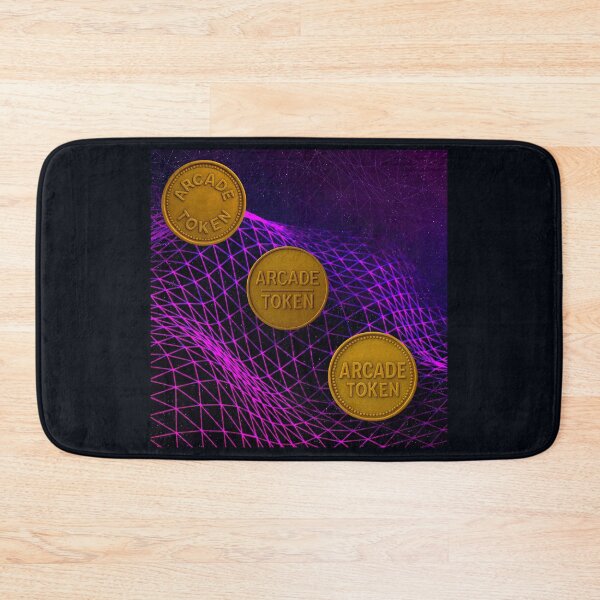 Item preview, ❇️ INSERT COIN TO CONTINUE COLLECTION ❇️ - Arcade Token – Neon Grid Edition v6 designed and sold by WheelieGdArt.