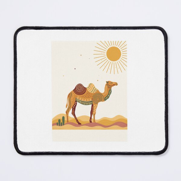 Item preview, Bohemian Desert Camel – Modern Boho Tribal Art Print designed and sold by Expats Studio.