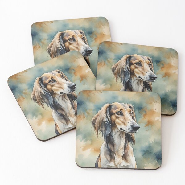 Item preview, Saluki Watercolor Dog Art designed and sold by MaverlyShop.