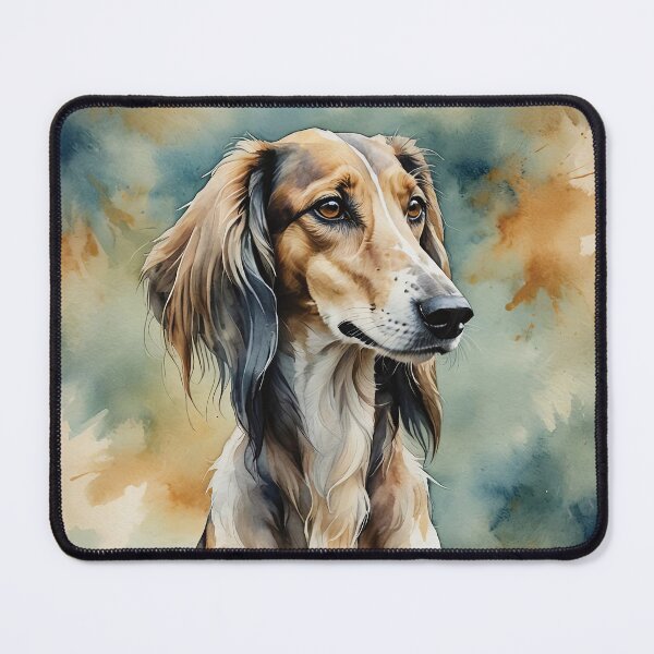 Item preview, Saluki Watercolor Dog Art designed and sold by MaverlyShop.