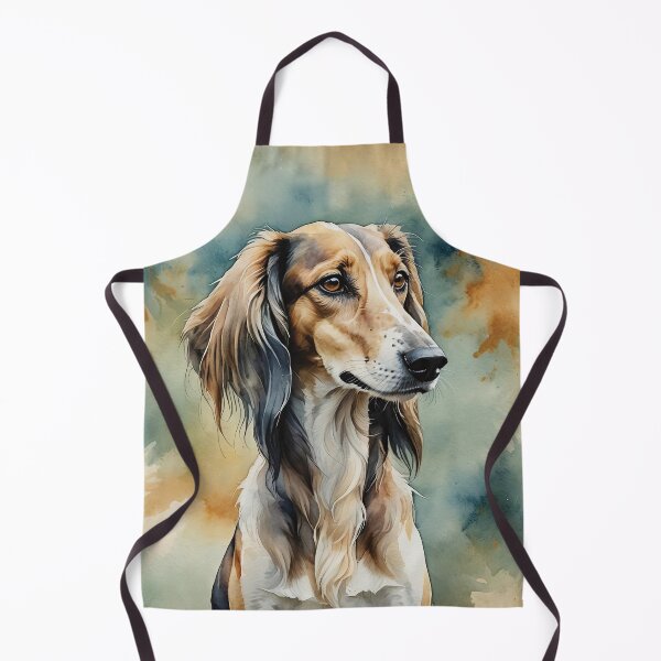Item preview, Saluki Watercolor Dog Art designed and sold by MaverlyShop.