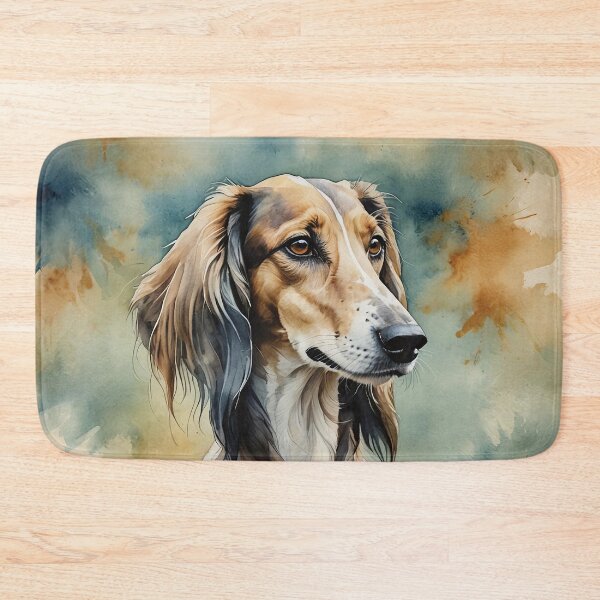 Item preview, Saluki Watercolor Dog Art designed and sold by MaverlyShop.