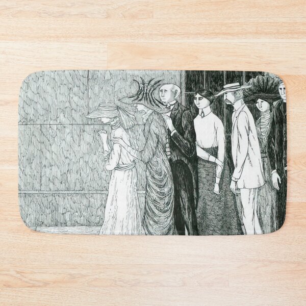 Item preview, - New Upload  - Edward Gorey - (75) - Whimsical Darkness – Gothic Illustration in the Style of Edward Gorey designed and sold by Romero Britto.