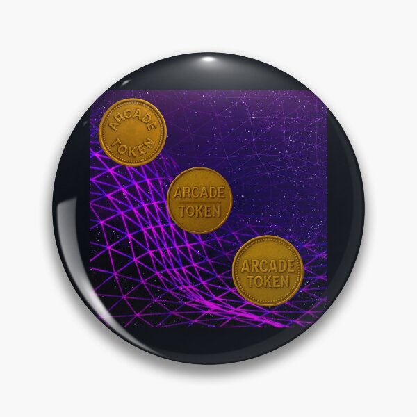 Item preview, ❇️ INSERT COIN TO CONTINUE COLLECTION ❇️ - Arcade Token – Neon Grid Edition v7 designed and sold by WheelieGdArt.