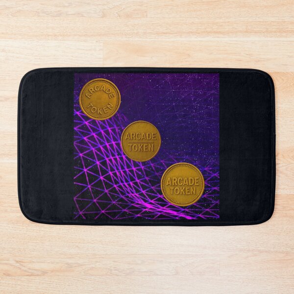 Item preview, ❇️ INSERT COIN TO CONTINUE COLLECTION ❇️ - Arcade Token – Neon Grid Edition v7 designed and sold by WheelieGdArt.