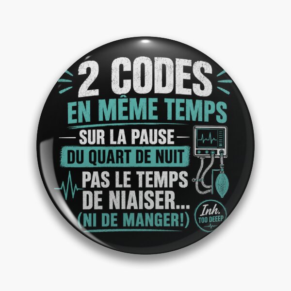 Item preview, 2 Codes at the Same Time – Inhalation Therapist Humor | Inh. Too Deep designed and sold by CollectionsJEm.