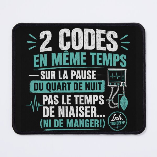Item preview, 2 Codes at the Same Time – Inhalation Therapist Humor | Inh. Too Deep designed and sold by CollectionsJEm.